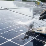 Solar panel cleaning