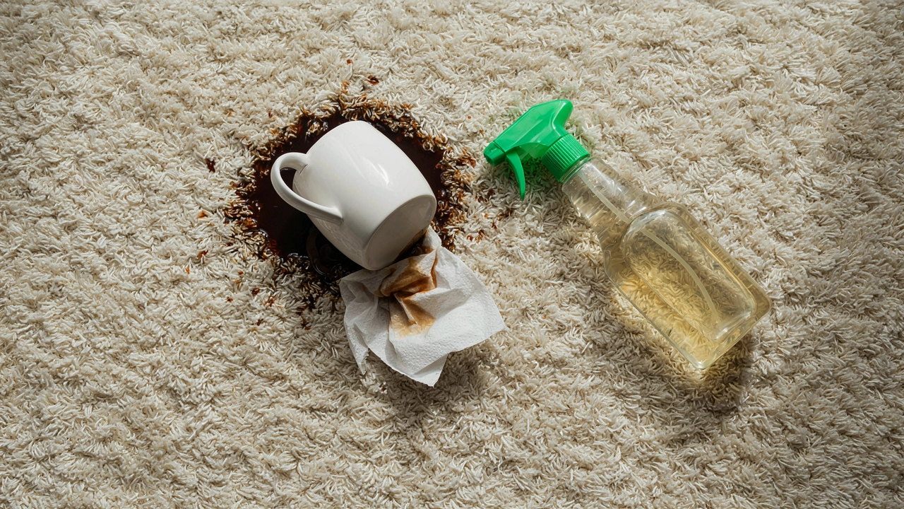 How to remove coffee stain from carpet
