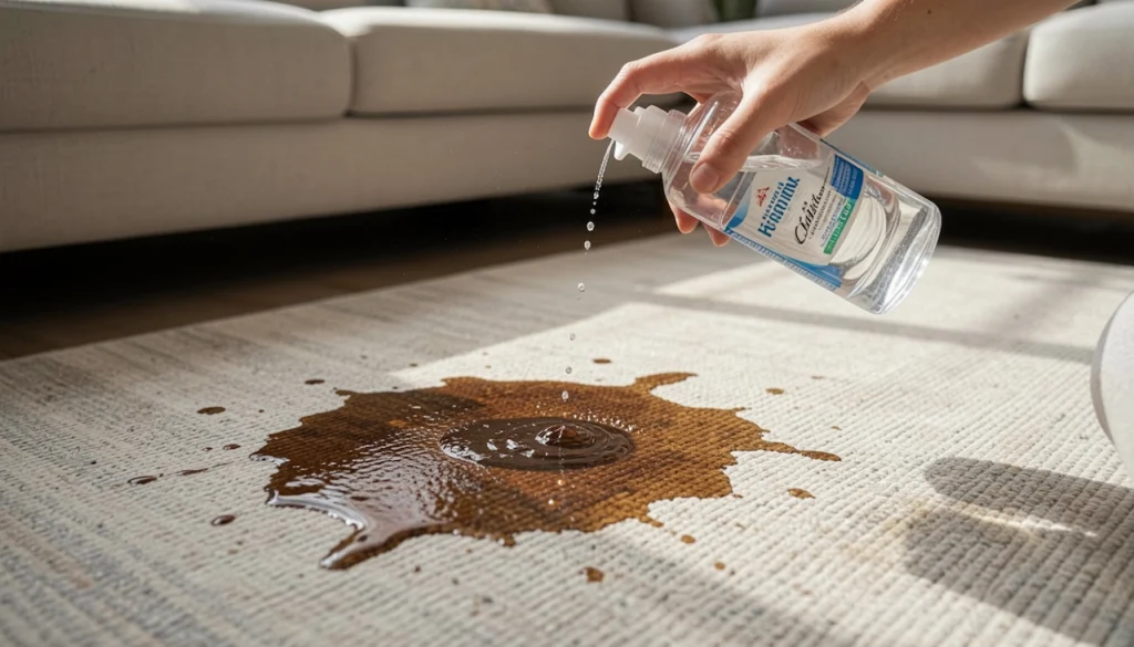 How to remove coffee stain from carpet