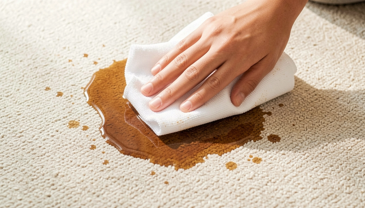 How to remove coffee stain from carpet